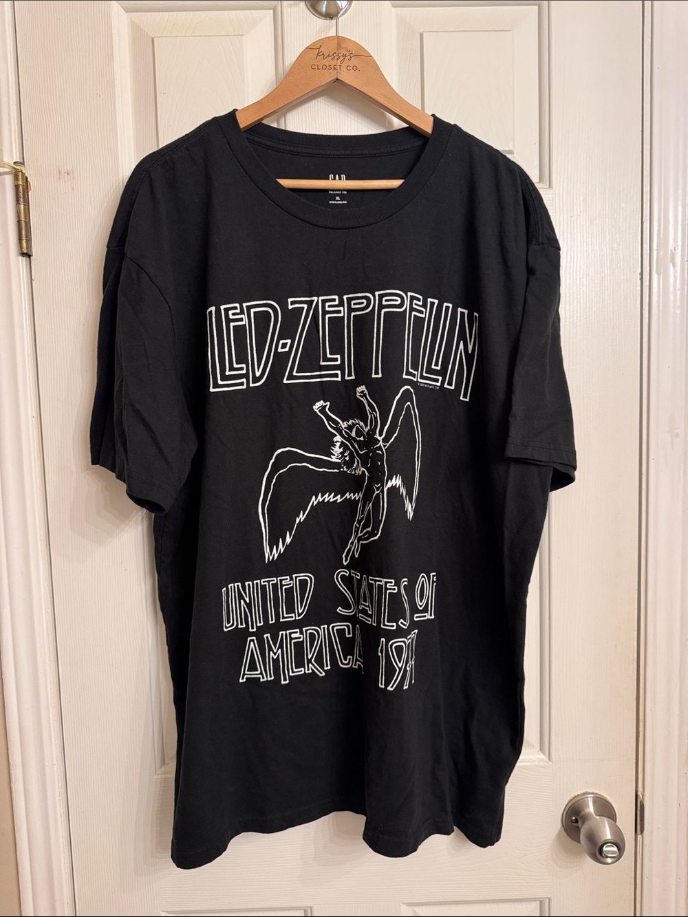GAP Black Led Zeppelin Graphic Short Sleeve Tee